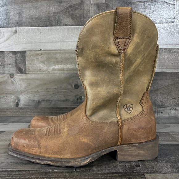 Ariat Rambler Mens 9.5 Earth Brown Western Cowboy Boots 10002317 - Picture 3 of 11